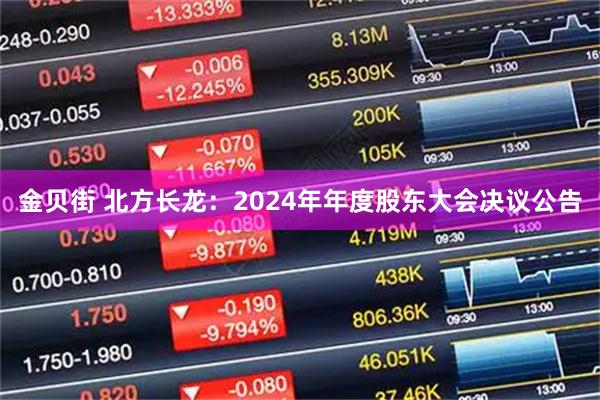 金贝街 北方长龙：2024年年度股东大会决议公告