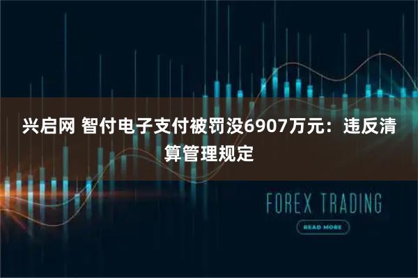 兴启网 智付电子支付被罚没6907万元：违反清算管理规定